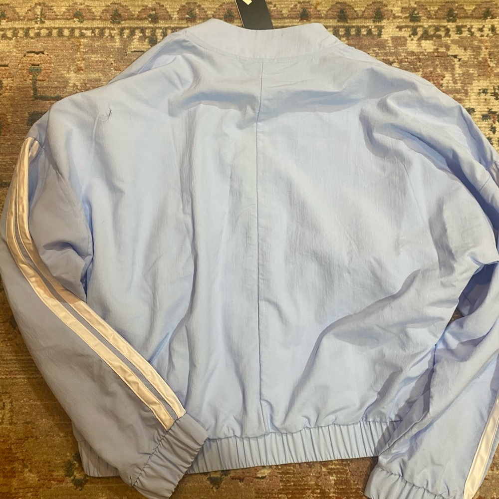 NWT Adidas Women's Light Blue Track Jacket - Picture 5 of 5
